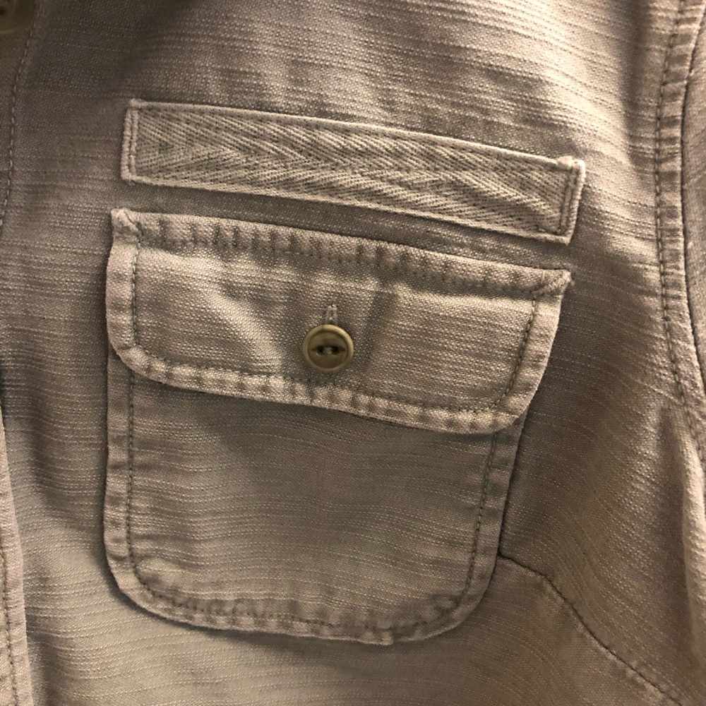 J. Crew Military Style Olive Button Down - Picture 4 of 4